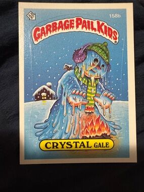Garbage Pail Kids Crystal Gale Trading Card - Blue